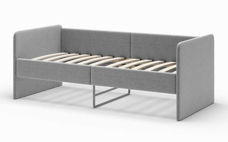 Кровать-диван Donny 70х160 серого цвета без подъемного механизма