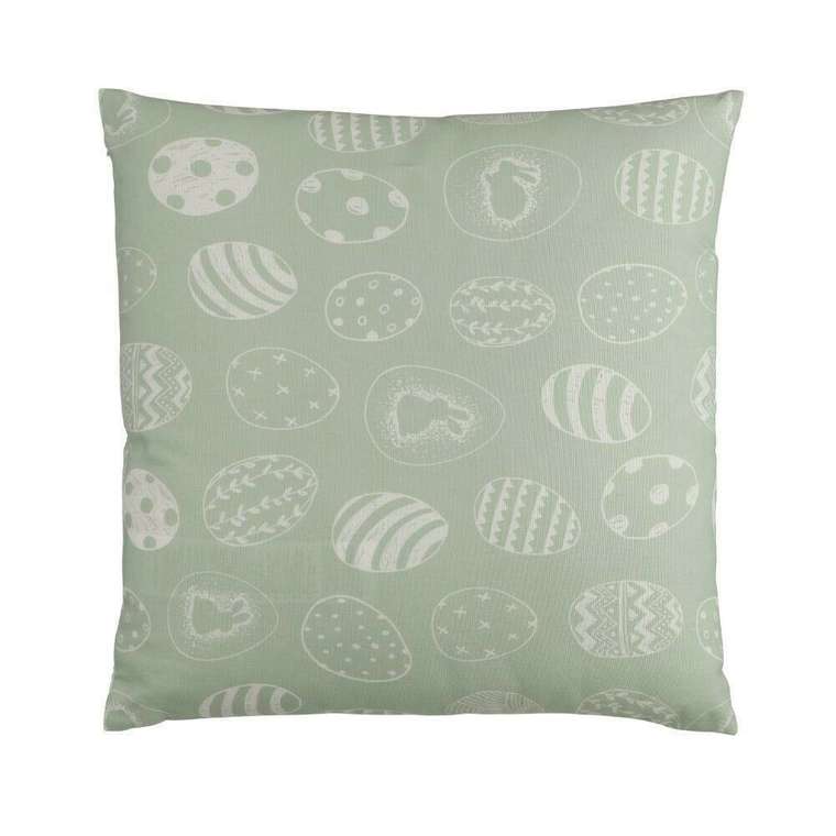 Декоративная подушка Gebeng 45х45 зеленого цвета