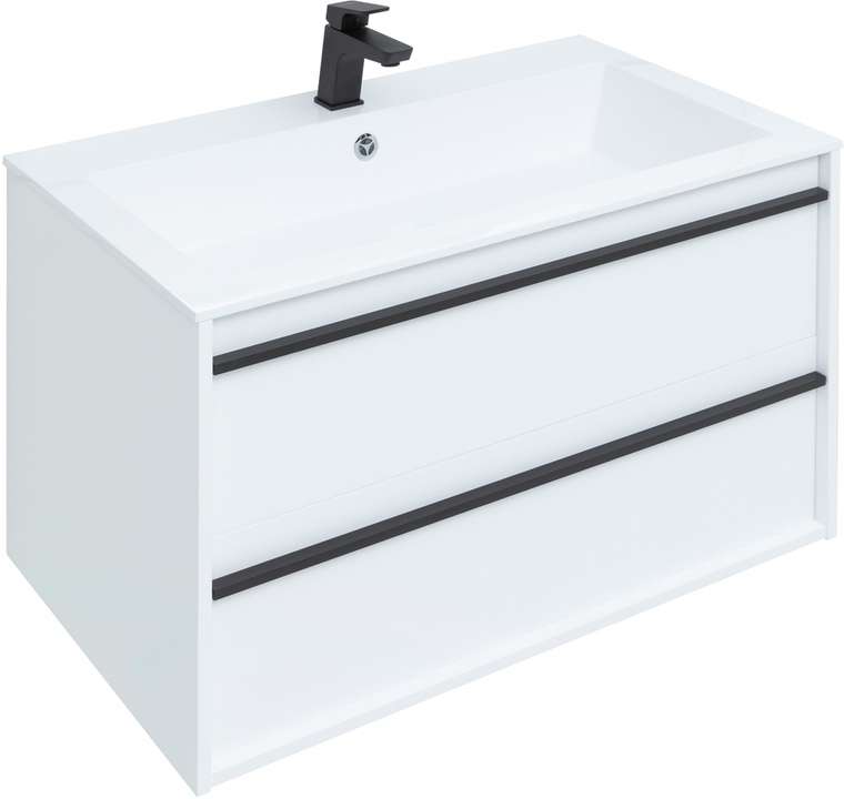 Гарнитур для ванной Lino белого цвета