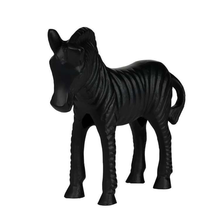 Статуэтка интерьерная Зебра Jagna черного цвета