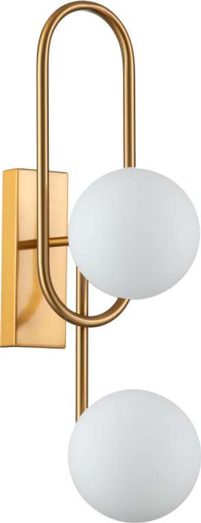 Бра настенное (11015/2W Brass) Indigo OPACO V000151 в форме шара