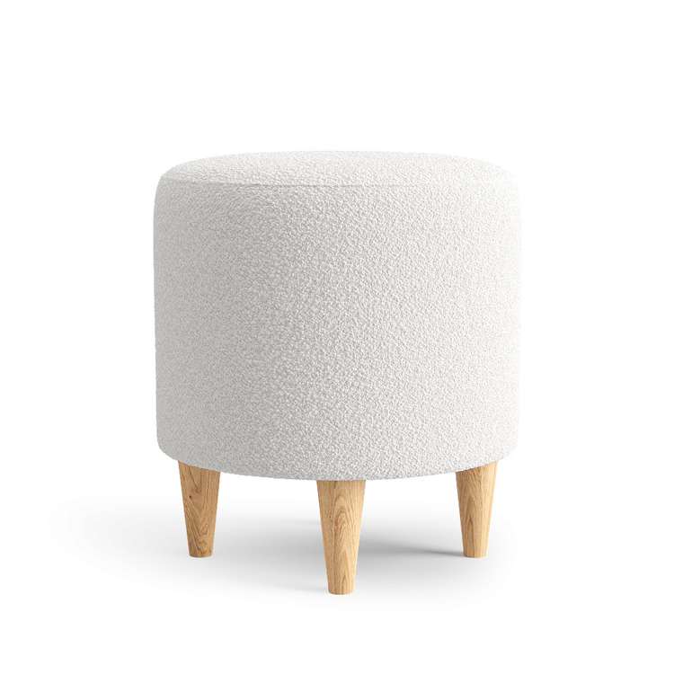 Пуф Нико Fluffy белого цвета