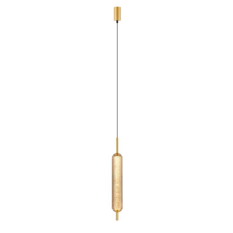 Люстра подвесная светодиодная 5W, 4000K, 320мм, плафон янтарный PLC-7076-320-P-AMBER