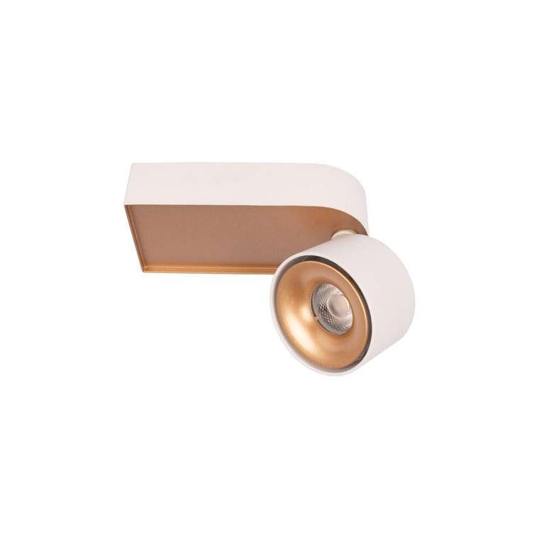 спот накладной Knof 10324/A Gold White (металл, цвет золото)