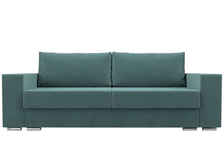 Прямой диван-кровать Исланд бирюзового цвета