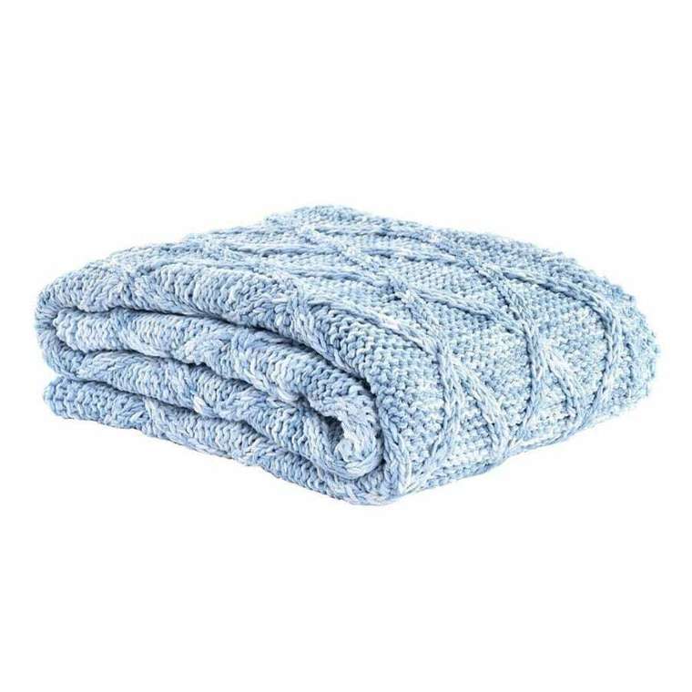 Одеяло DKD Home Decor 150 x 125 x 1 см Синий (2 штук)