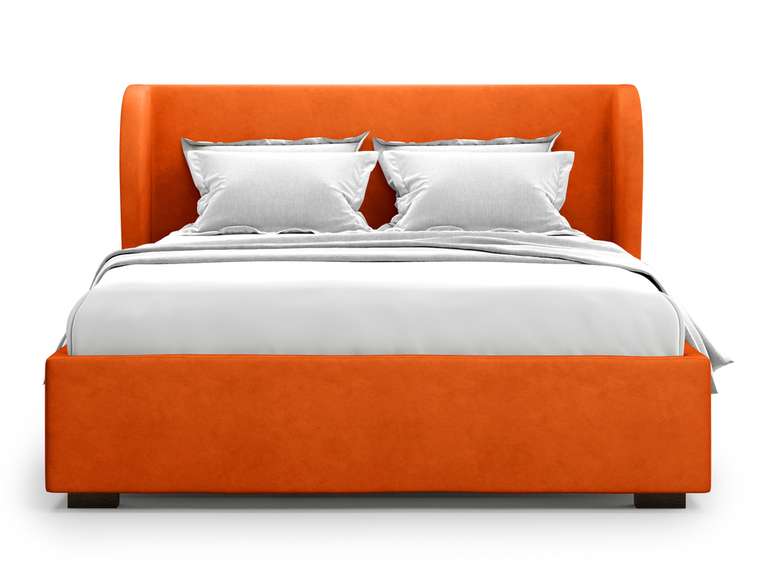 Кровать Tenno 140х200 оранжевого цвета с подъемным механизмом 