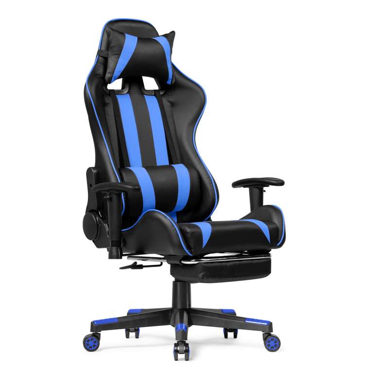 Компьютерное кресло Corvet черно-синего цвета