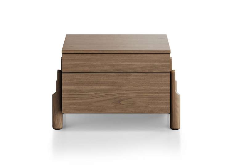 Тумба прикроватная Basic 2 коричневого цвета