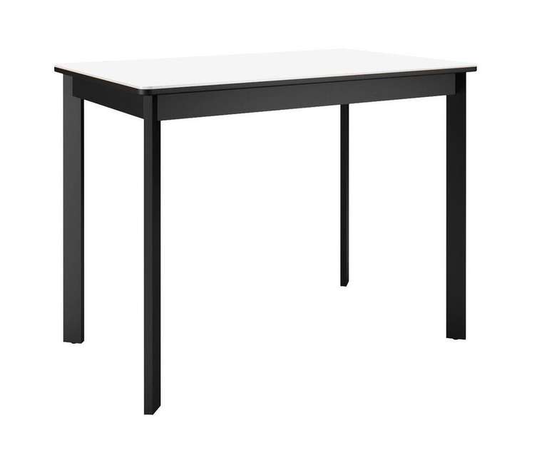 Раздвижной обеденный стол DikLine LK90 черно-белого цвета