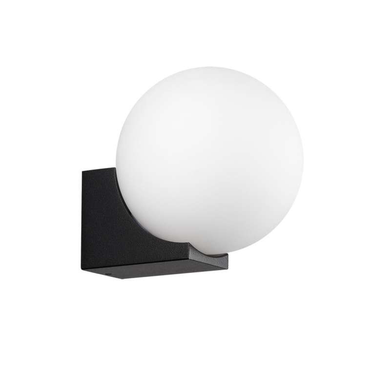 Настенный уличный светильник Odeon Light Viva 7124/1WA белый/стекло/металл IP54 LED 1*G9 LED*5W 220V шар