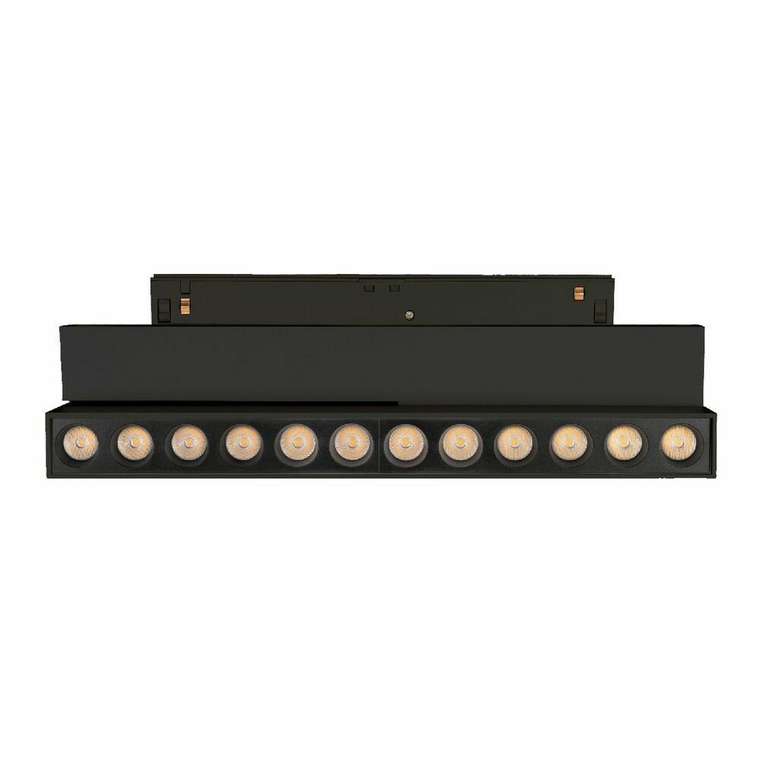 Трековый магнитный светильник Arlight MAG-ORIENT-DOTS-FOLD-S230-12W Day4000 (BK, 30 deg, 48V, DALI) 041532