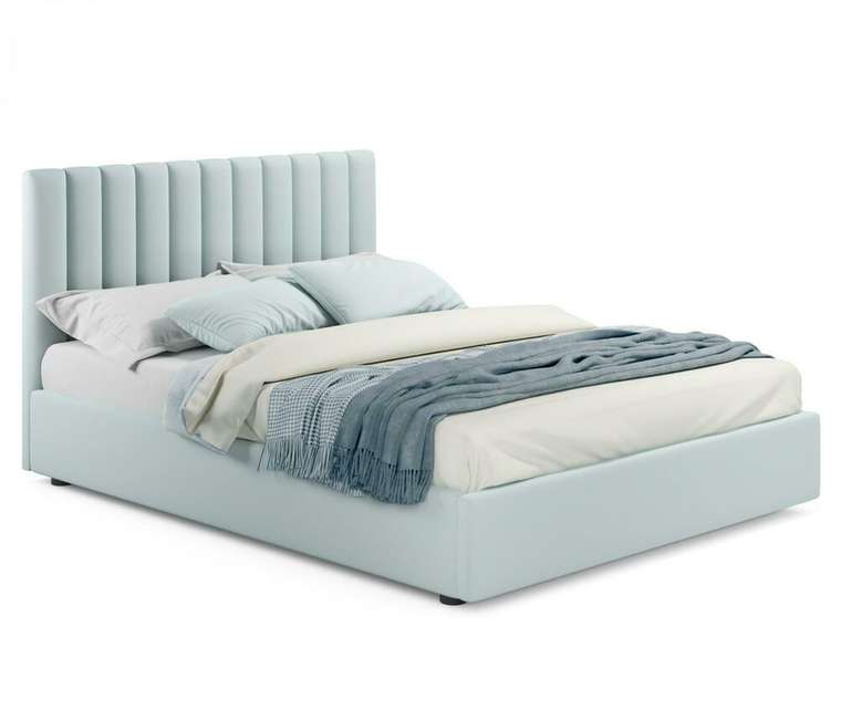 Кровать с подъемным механизмом Olivia 140х200 мятного цвета