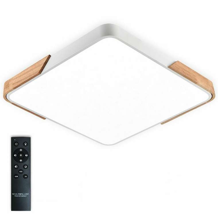 Потолочный светильник Scandinavian LED LAMPS 81411 (пластик, цвет белый)