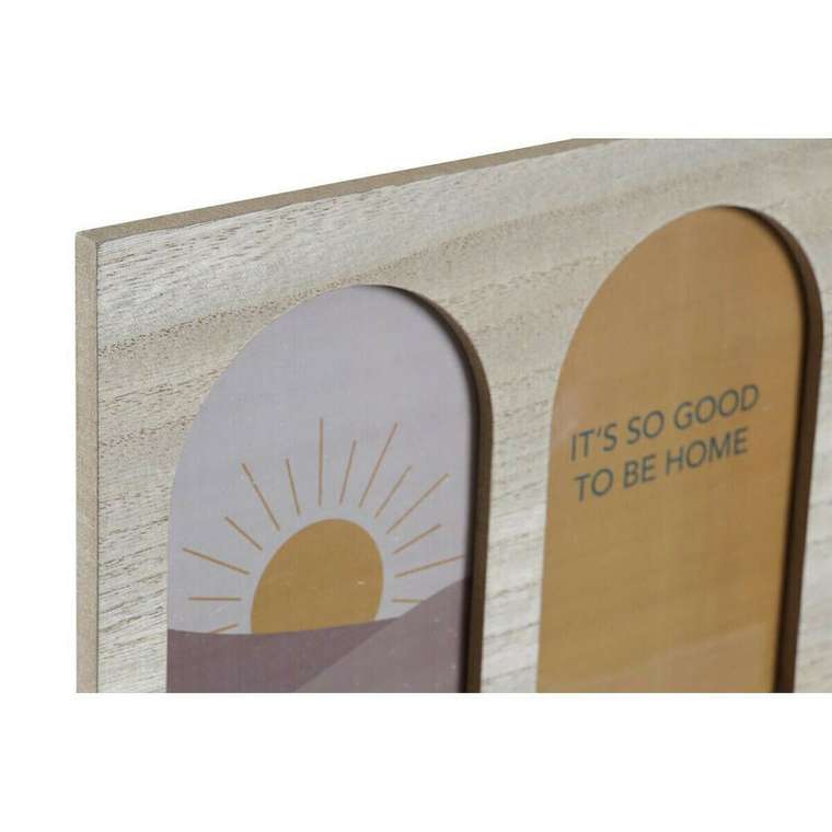 Вешалка 56 x 5 x 23,5 cm Натуральный Разноцветный Деревянный MDF Boho