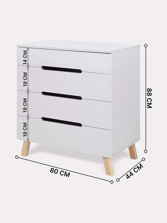 Пеленальный комод Indy Pro светло-бежево цвета с органайзером