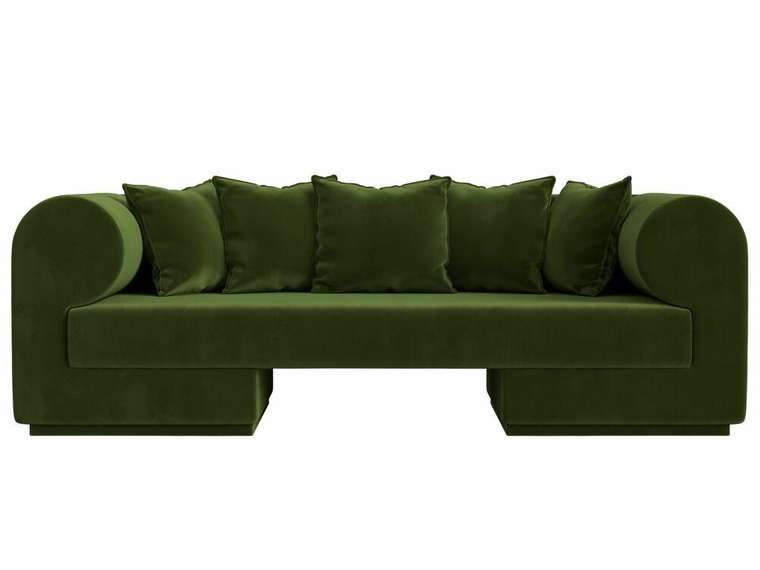 Прямой диван Кипр зеленого цвета