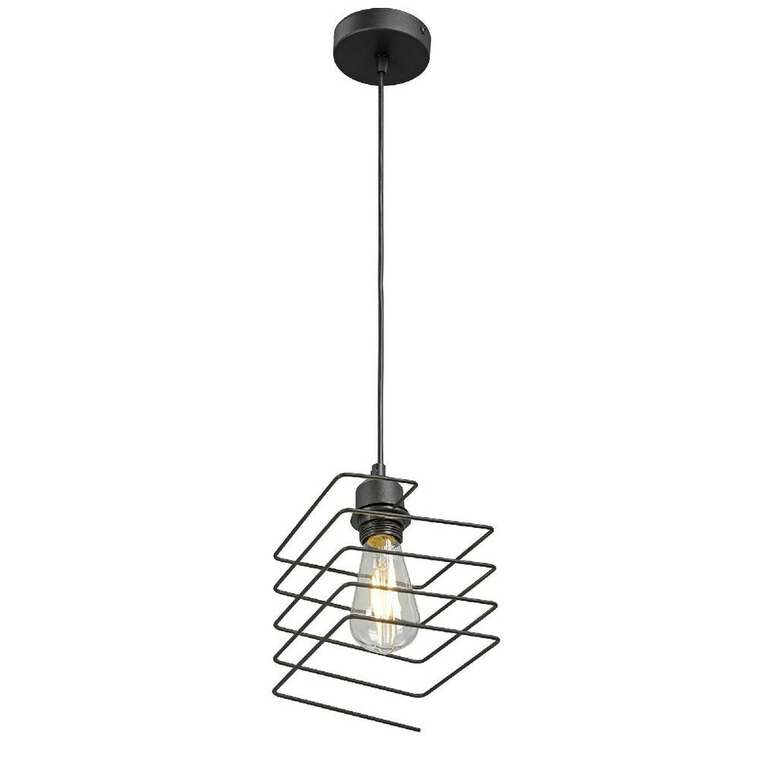 Подвесной светильник V2853-1/1S (металл, цвет черный)