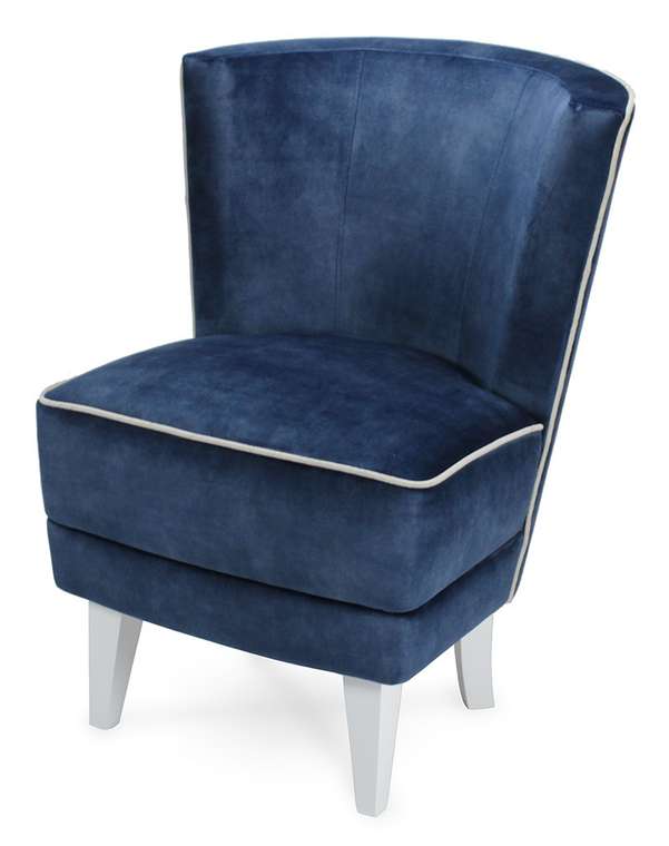 Кресло Rubia темно-синего цвета