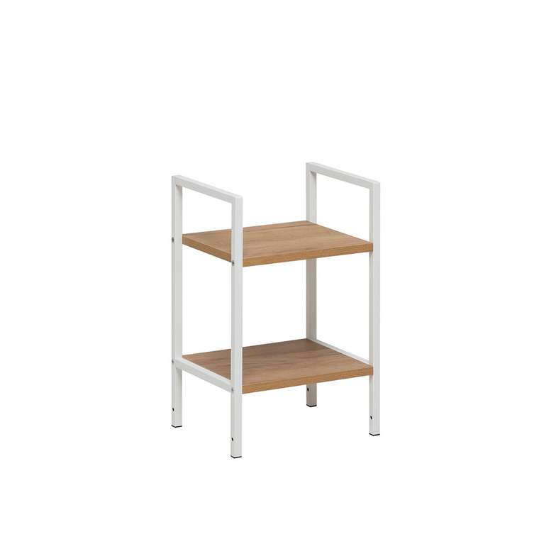 Стеллаж Стилвуд 12 бело-бежевого цвета