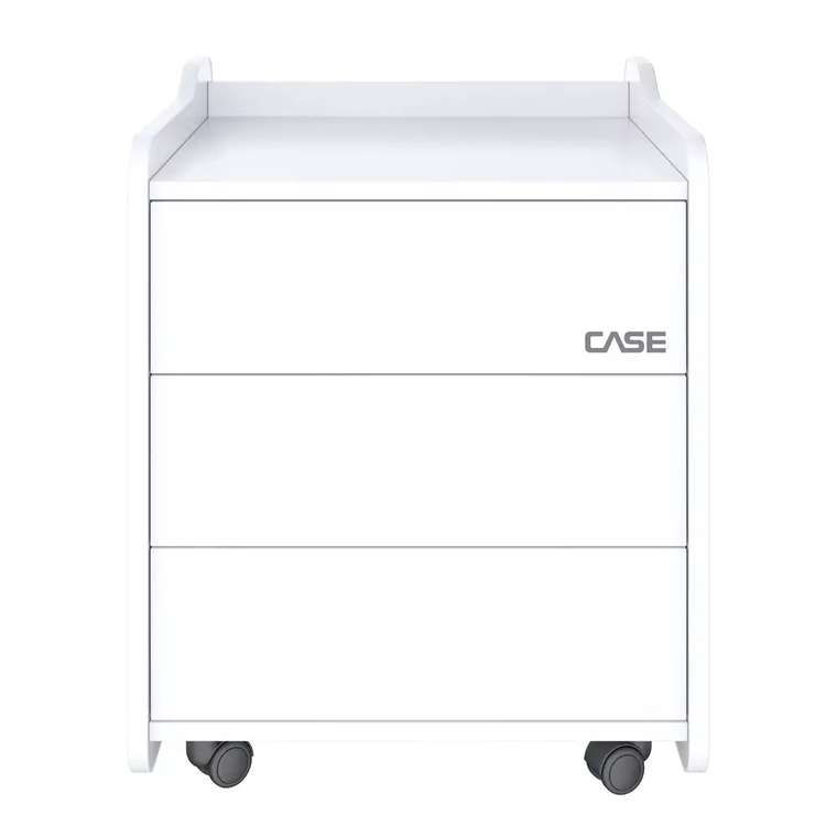 Тумба для игрового компьютерного стола Case 50 белого цвета