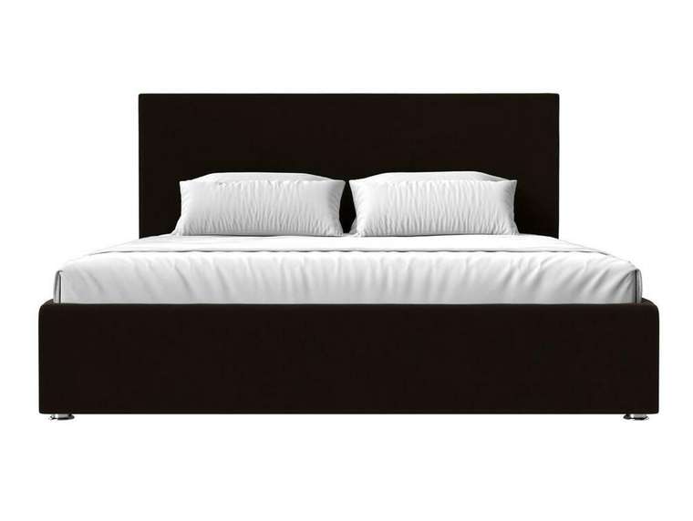 Кровать Кариба 160х200 темно-коричневого цвета с подъемным механизмом 
