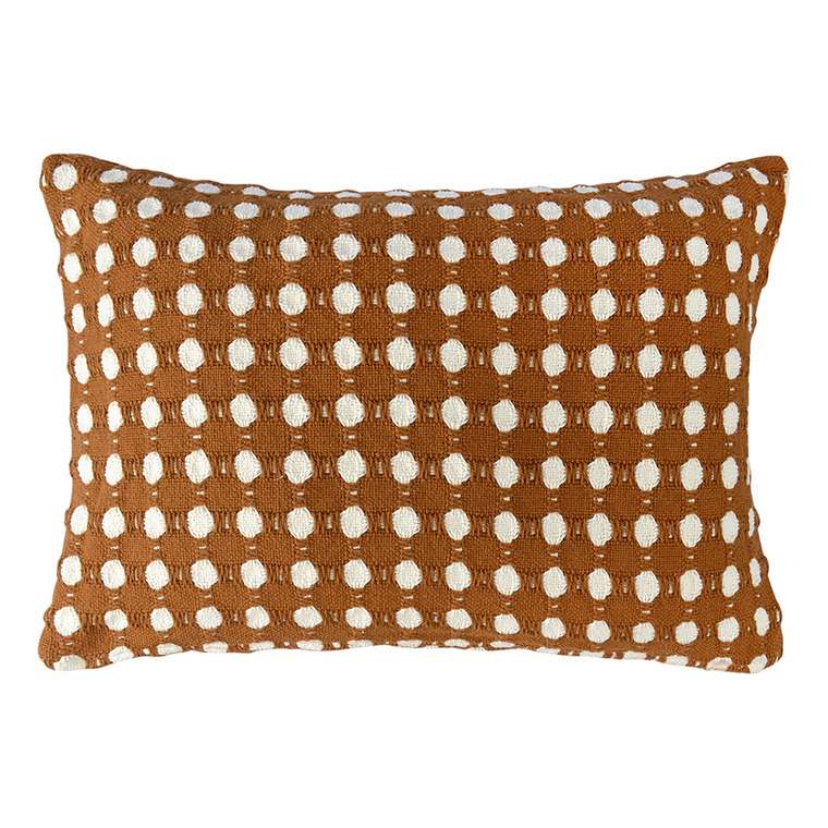 Чехол на подушку Polka dots 40х60 карамельного цвета