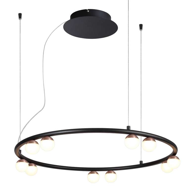 подвесная люстра Knopp бронзовый металл, акрил LED*36W, 3200LM, 4000K, CRI>90, included