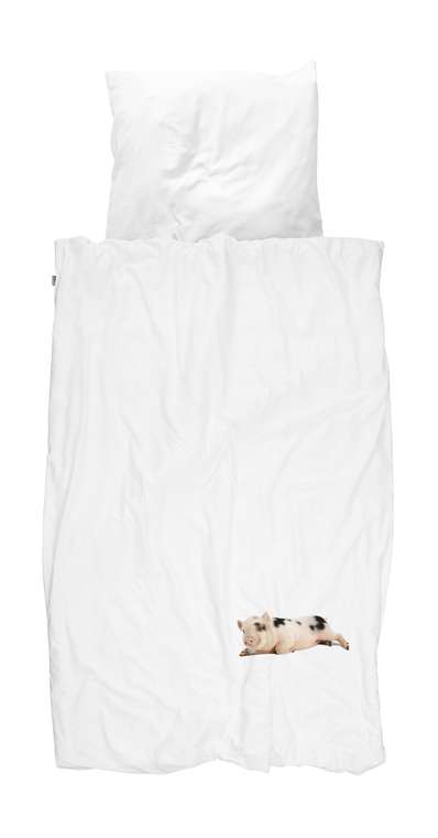 Комплект постельного белья Поросенок белый 150х200