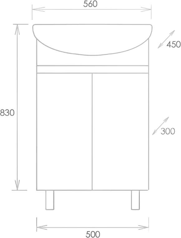 Тумба для комплекта Милтон
