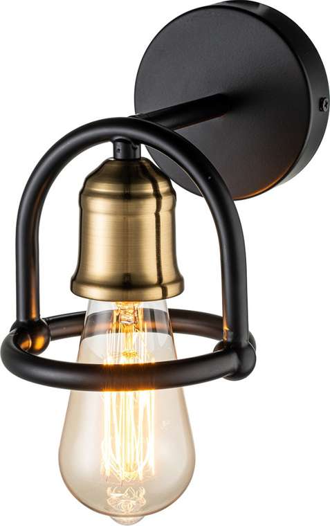Бра Escada Lamda 659/1A 1x40Вт E27, металл, чёрный/бронза