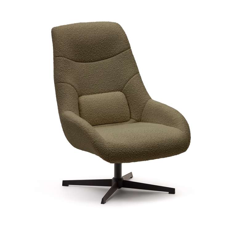 Вращающееся кресло Celida темно-зеленого цвета