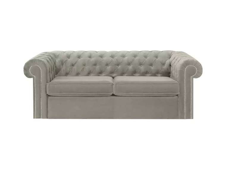 Диван-кровать Chesterfield серого цвета