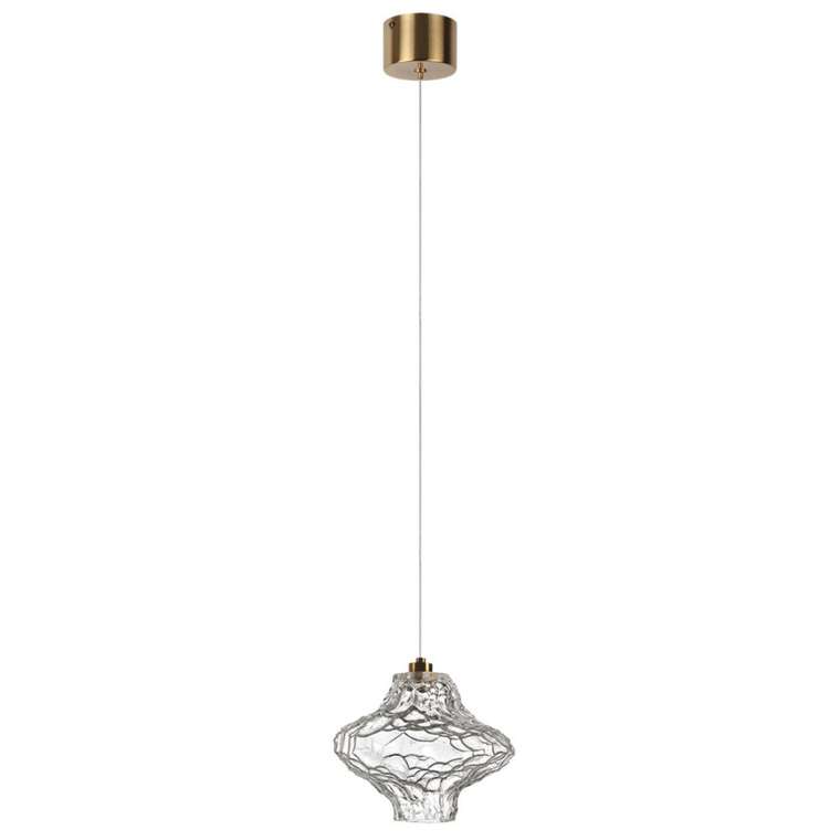Подвесной светильник светодиодный Odeon Light Ordi 5107/3L антич.бронза/прозрачный металл/стекло LED x 3W 4000K