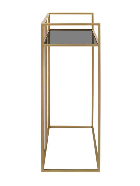 Консоль Soho серо-золотого цвета