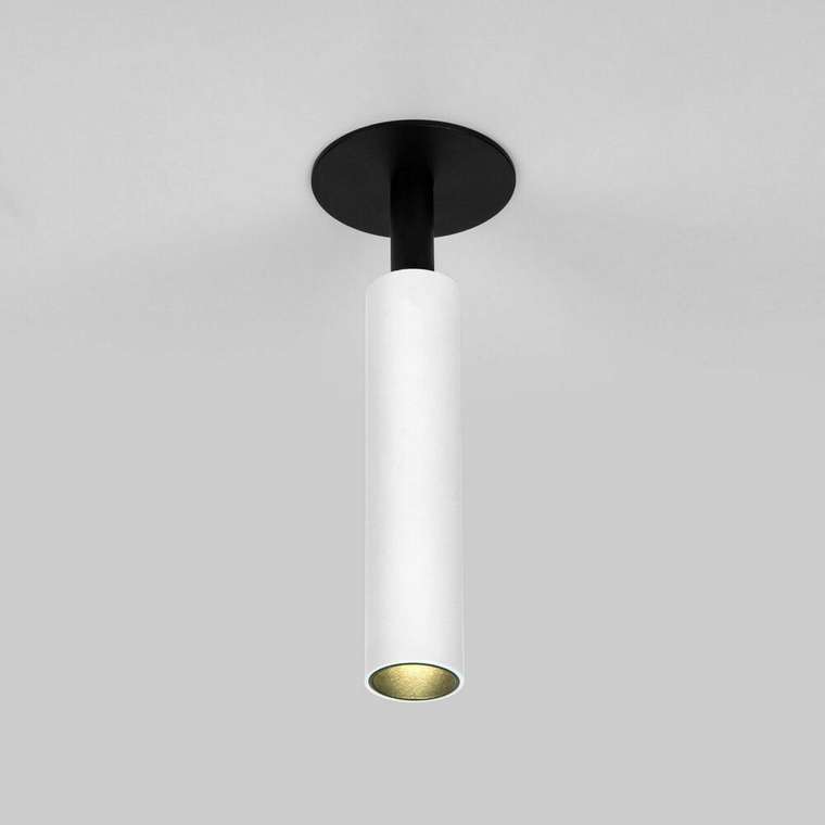 Встраиваемый светодиодный светильник Diffe 5 бело-черного цвета