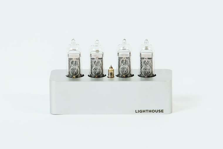 ЧАСЫ НА ГАЗОРАЗРЯДНЫХ ИНДИКАТОРАХ IN-14 LIGHTHOUSE Silver