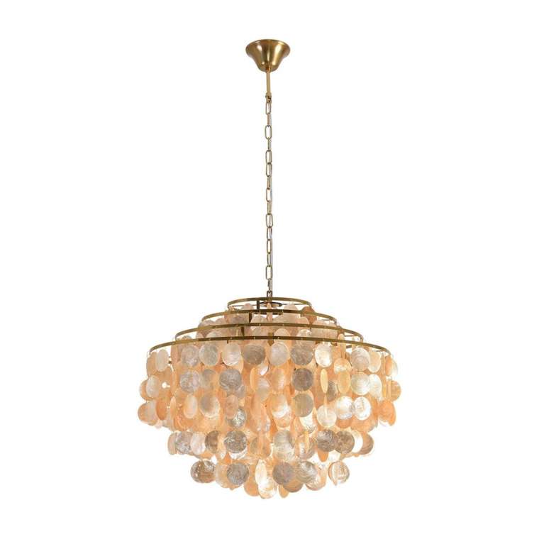 Подвесная люстра Lumion Shella 8386/6 бронза/перламутровый, металл/ракушка E14 6*40W 220V