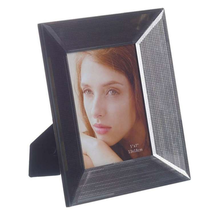 Фоторамка Серый Стеклянный 15 x 20 cm 21,5 x 3,5 x 26,5 cm