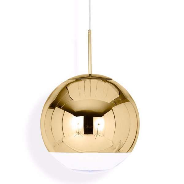 Подвесной светильник Mirror Ball D30 золотого цвета 