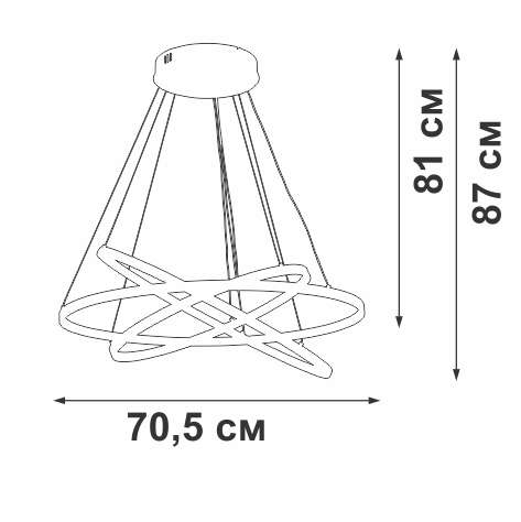 Подвесная люстра V2516DT-8/3S (металл, цвет золото)