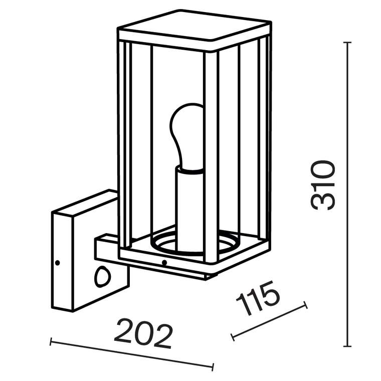 Настенный светильник (бра) Outdoor O452WL-01GFSR Cell Outdoor