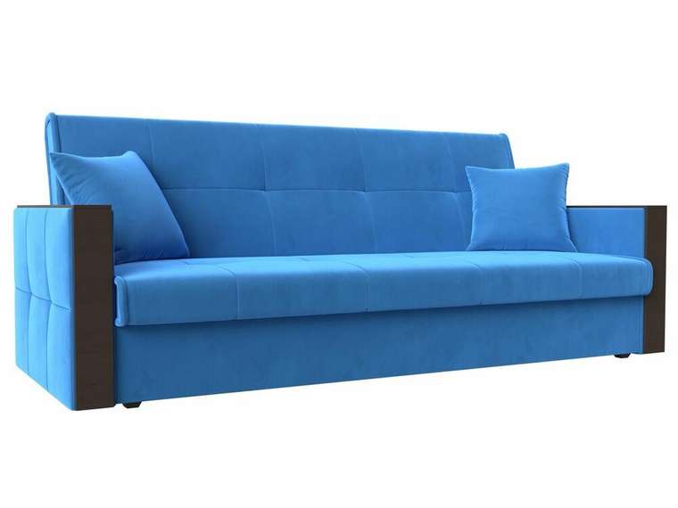 Диван-кровать Валенсия голубого цвета