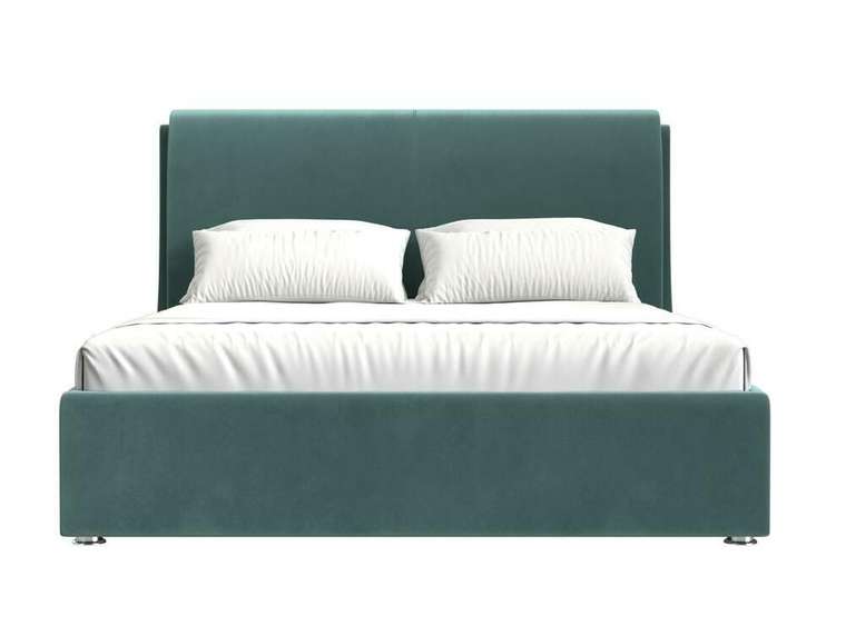 Кровать Принцесса 180х200 бирюзового цвета с подъемным механизмом