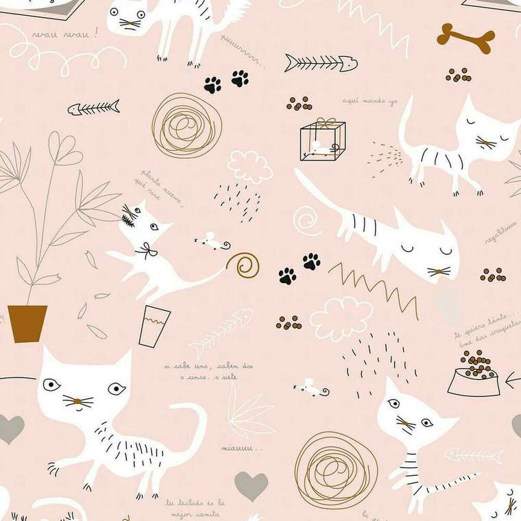 Покрывало Cats-4 260х270 розового цвета