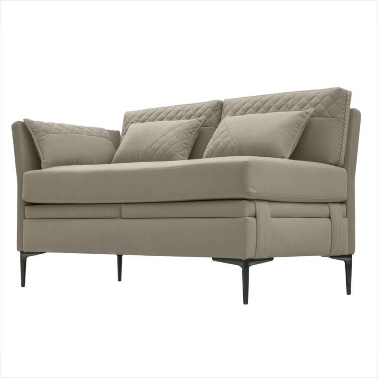 Кушетка-диван Шарли плюс бежевого цвета левый угол