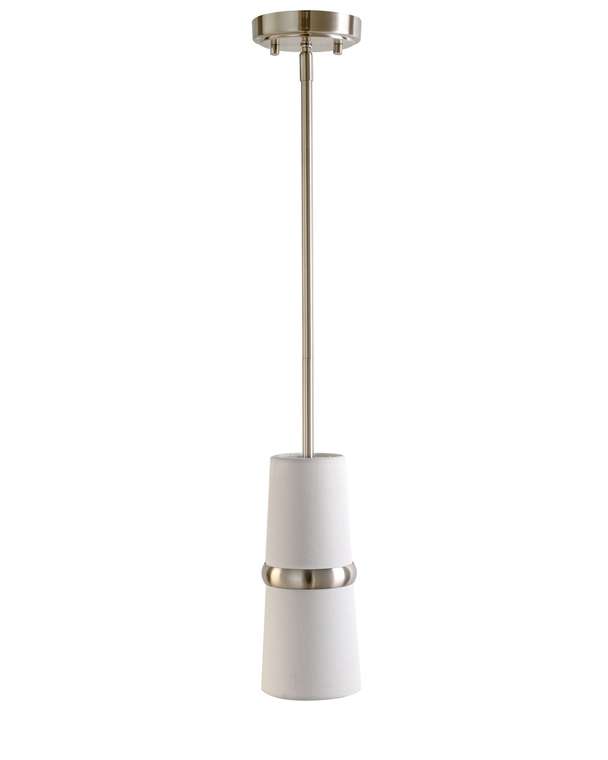подвесной светильник Флемиш бело-серого цвета