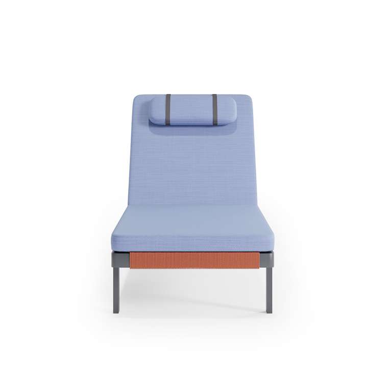 Шезлонг Фиджи голубого цвета