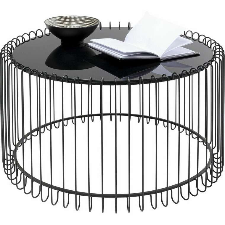 Журнальный стол Wire черного цвета