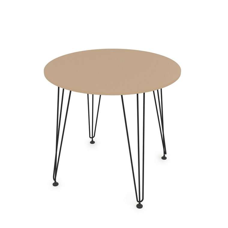 Обеденный стол Livadia 80х80 бежевого цвета